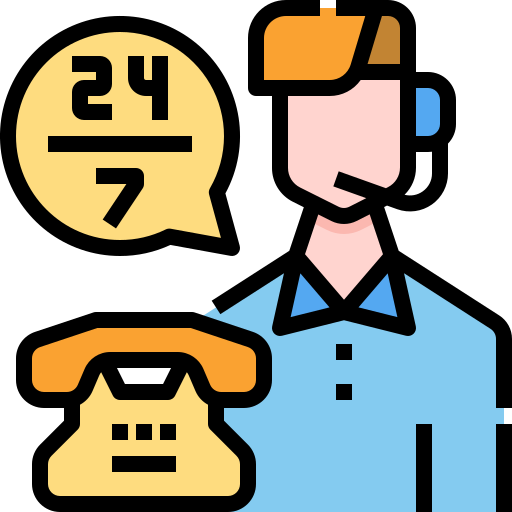 callcenter medewerker Linector Lineal Color icoon