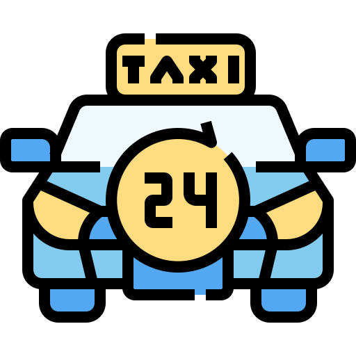 Taxi Linector Lineal Color icon