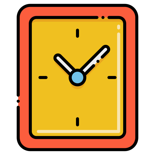 Clock Flaticons Lineal Color icon