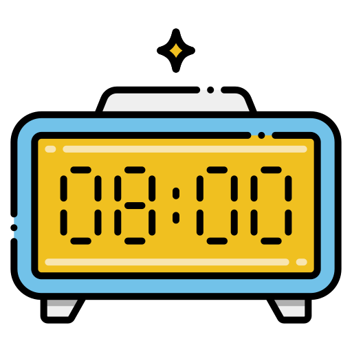 digitaluhr Flaticons Lineal Color icon