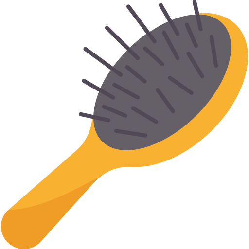 Hairbrush Amethys Design Flat icon