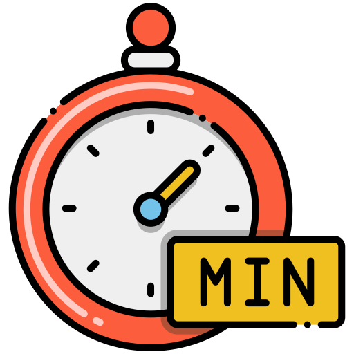 minute Flaticons Lineal Color icon