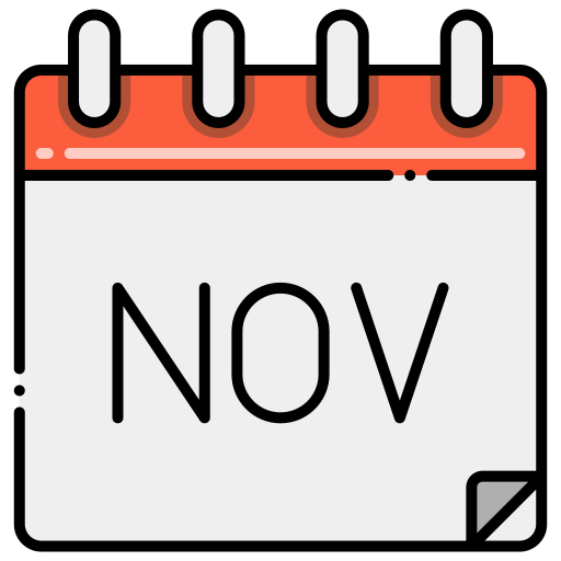 ноябрь Flaticons Lineal Color иконка