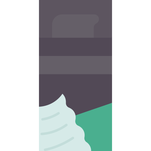 Shaving cream Amethys Design Flat icon