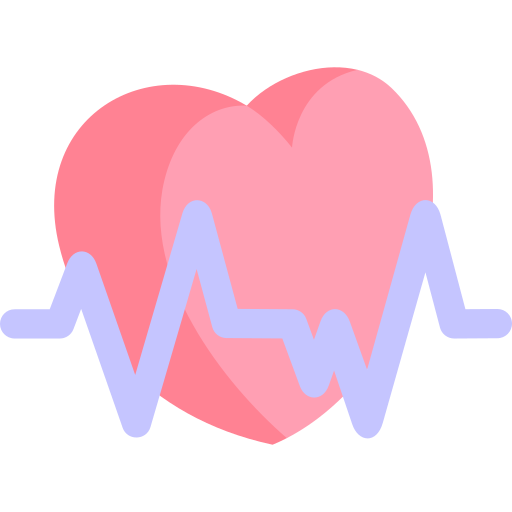 Частота сердцебиения Generic color fill иконка