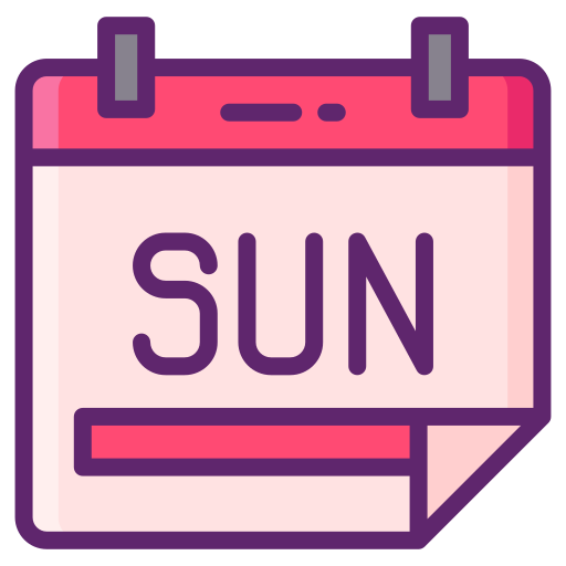 niedziela Flaticons Lineal Color ikona