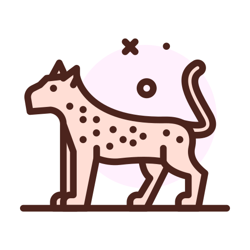 leopardo Darius Dan Lineal Color icono