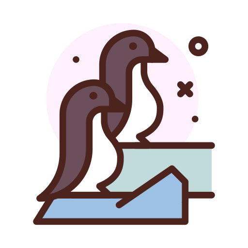 pingwiny Darius Dan Lineal Color ikona