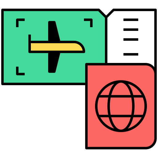 tarjeta de embarque Generic Alternative Color icono