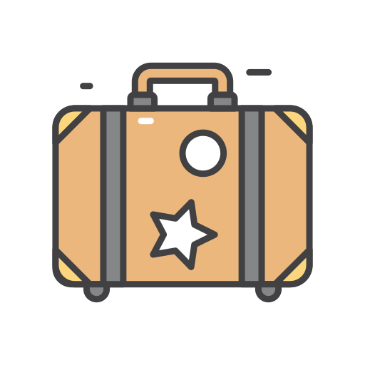 torba podróżna Generic color outline ikona