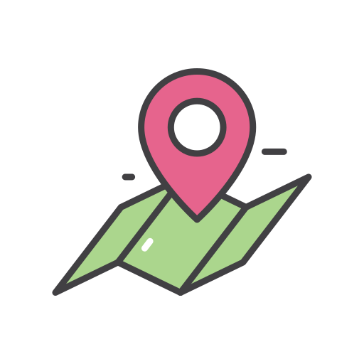 mapa y ubicación Generic color outline icono