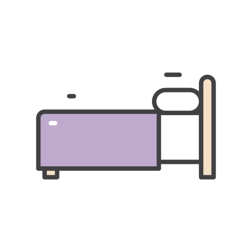 bed Generic color outline icoon