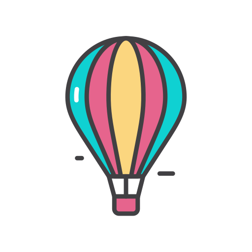 luchtballon Generic color outline icoon
