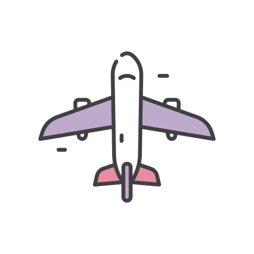 Самолет Generic color outline иконка