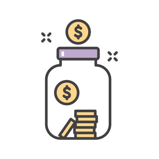 Money jar Generic color outline icon