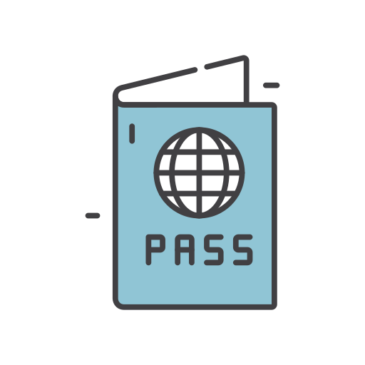 passaporte Generic color outline Ícone