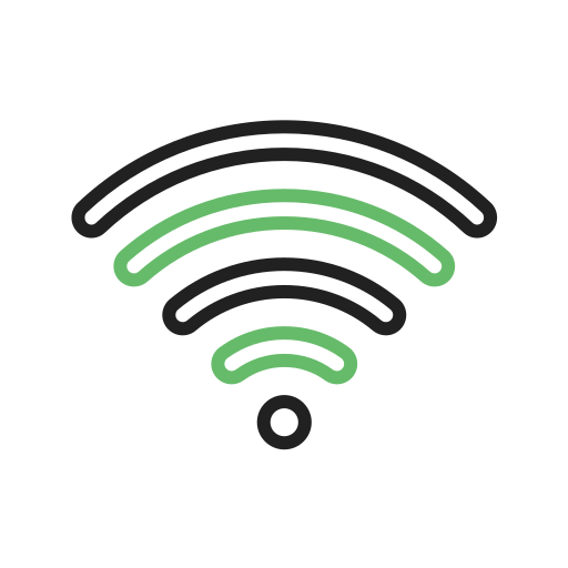 wi-fi Generic color outline ikona