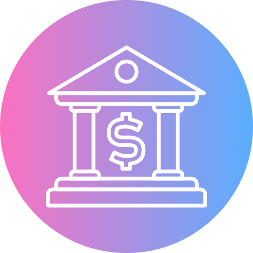 Bank building Generic gradient fill icon