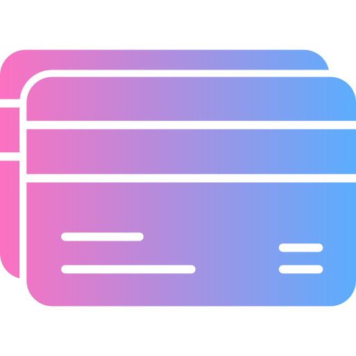 carta di credito Generic gradient fill icona