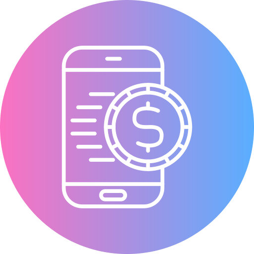 pagamento mobile Generic gradient fill icona