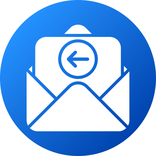 Receive mail Generic gradient fill icon