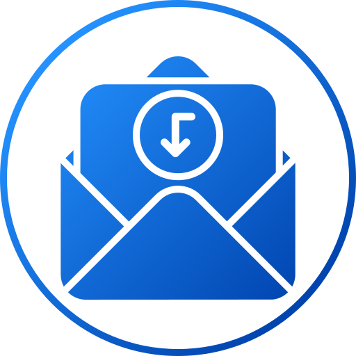 メールを受信する Generic gradient fill icon