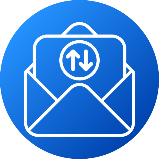 e-mails austauschen Generic gradient fill icon