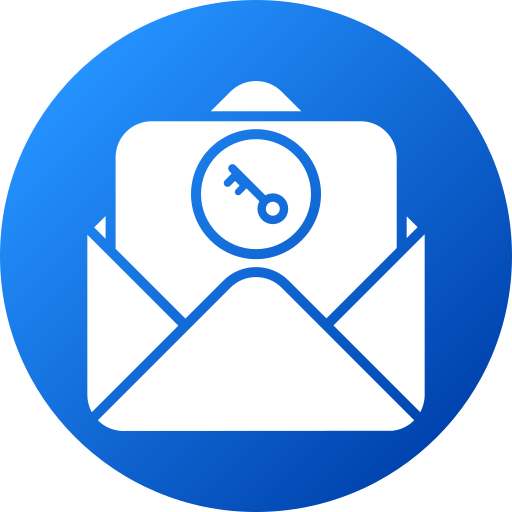 vertrauliche e-mail Generic gradient fill icon