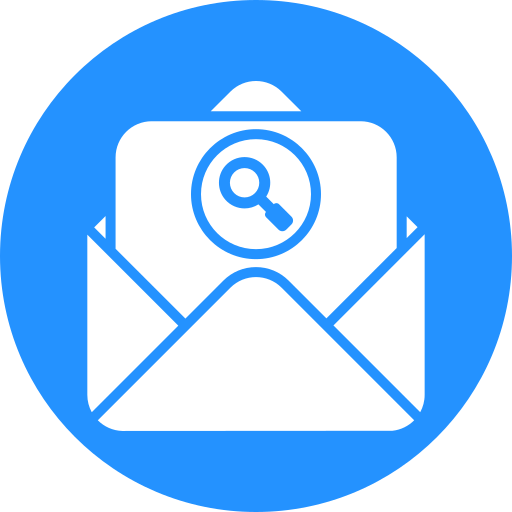 Search mail Generic color fill icon