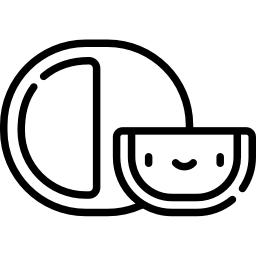 Сыр Kawaii Lineal иконка