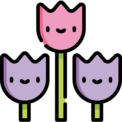 tulpen Kawaii Lineal color icon