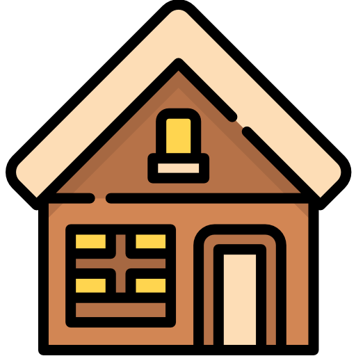 House Kawaii Lineal color icon