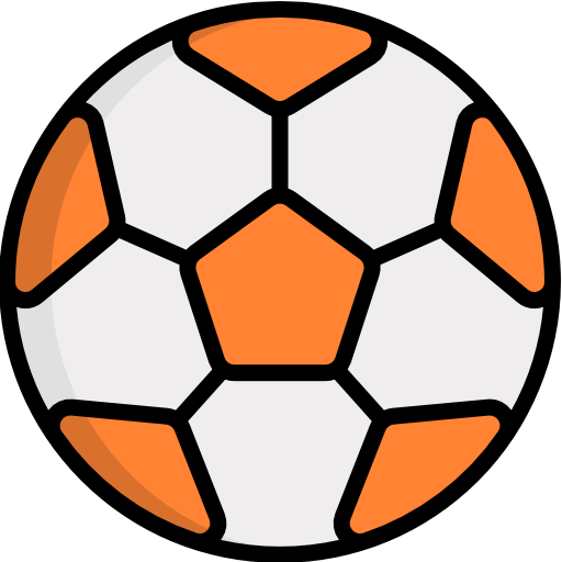 Футбольный мяч Kawaii Lineal color иконка