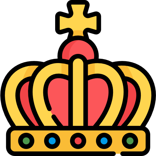 Crown Kawaii Lineal color icon