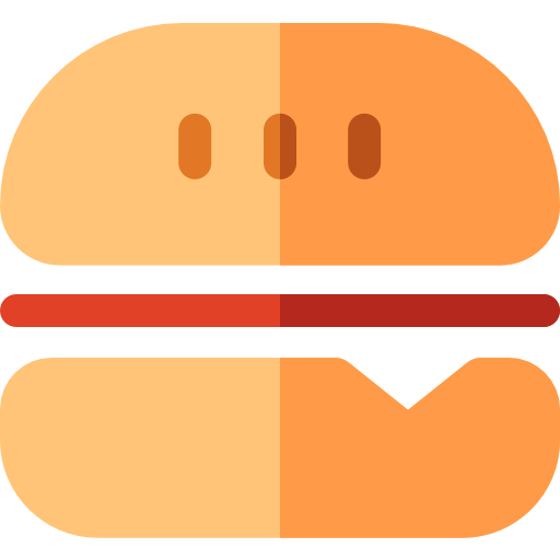 Burger Basic Rounded Flat icon