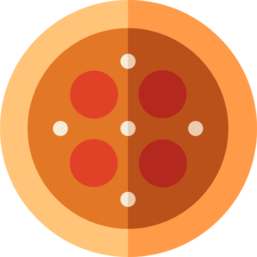 Pizza Basic Rounded Flat icon
