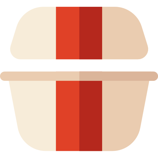 Lunch box Basic Rounded Flat icon