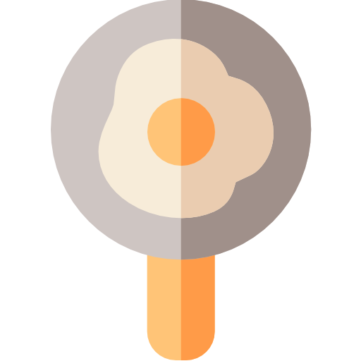 Жаренное яйцо Basic Rounded Flat иконка