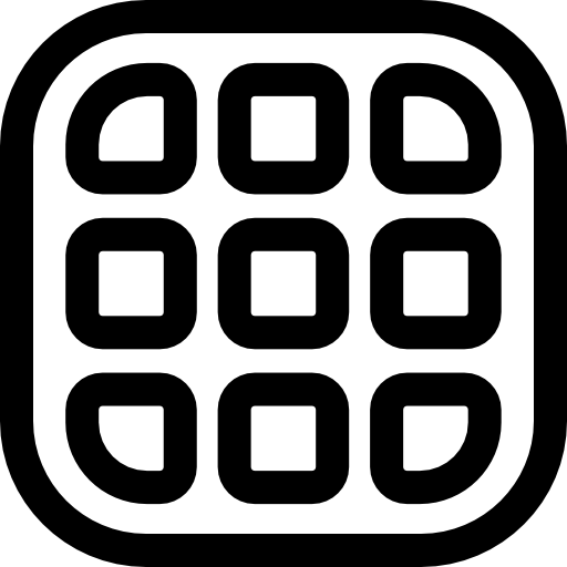 wafel Basic Rounded Lineal ikona