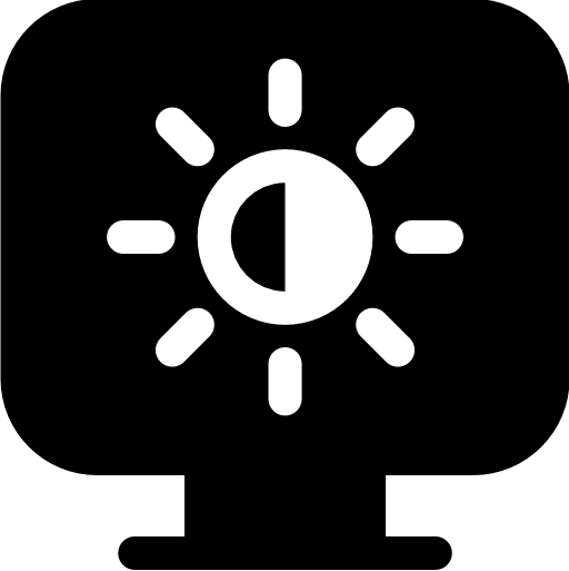 brillo Basic Rounded Filled icono
