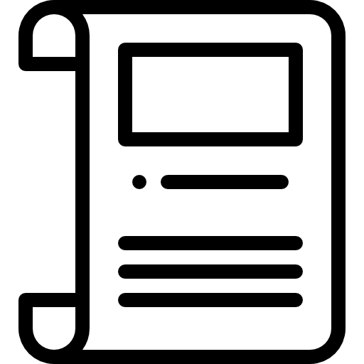 droits Detailed Rounded Lineal Icône