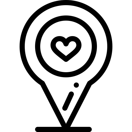 ontmoetingsplek Detailed Rounded Lineal icoon