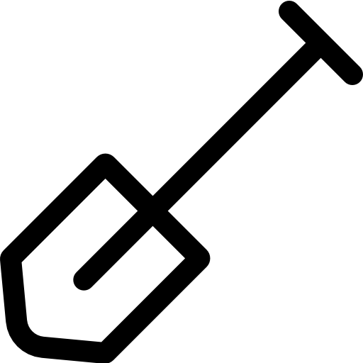 pala Basic Rounded Lineal icono