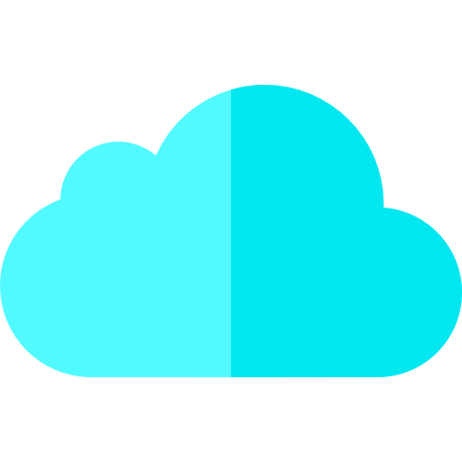 cloud computing Basic Rounded Flat Icône