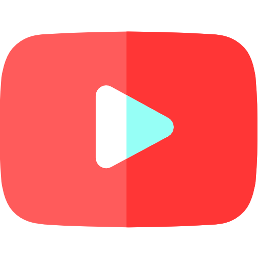 youtube Basic Rounded Flat icono