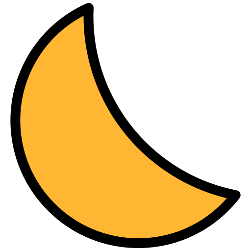 media luna Generic color lineal-color icono