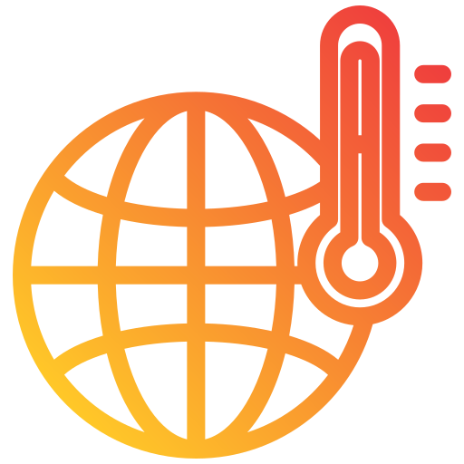 Global warming Generic gradient outline icon