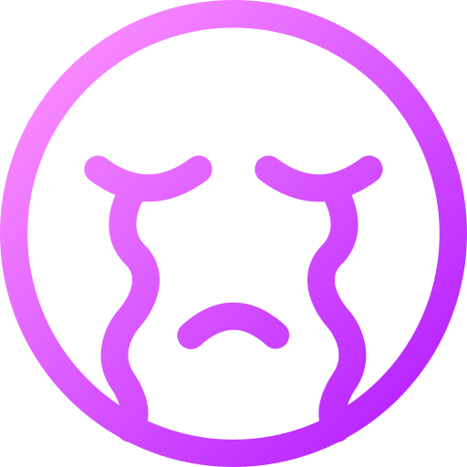 Crying Generic gradient outline icon