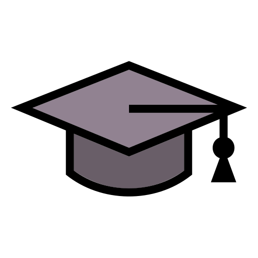 gorra academica Generic color lineal-color icono