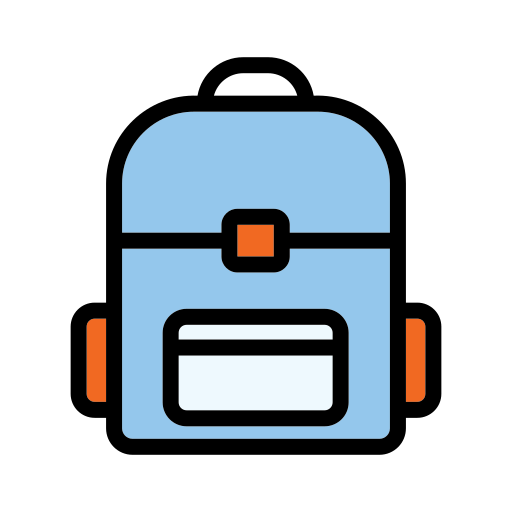 School bag Generic color lineal-color icon